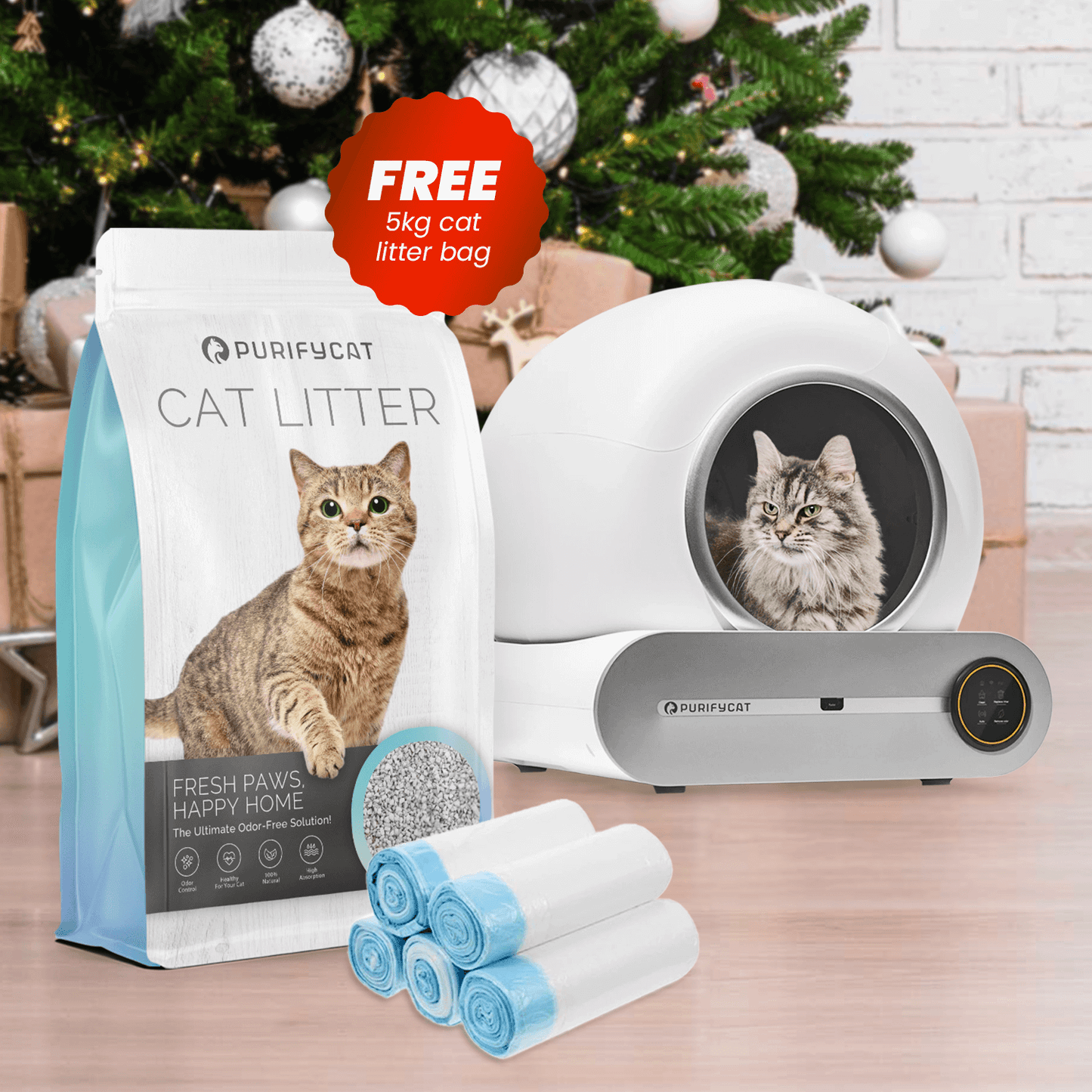 PurifyCat Self-Cleaning Litter Box - Odor Elimination for a Happier Cat and Home